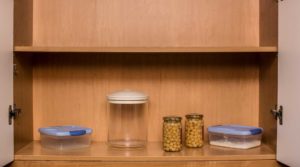 empty food shelves